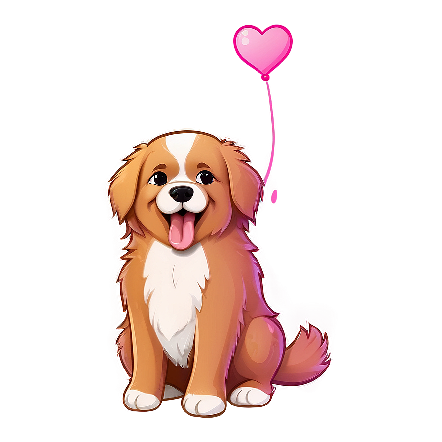 Fluffy Kawaii Dog Cartoon Png 06292024