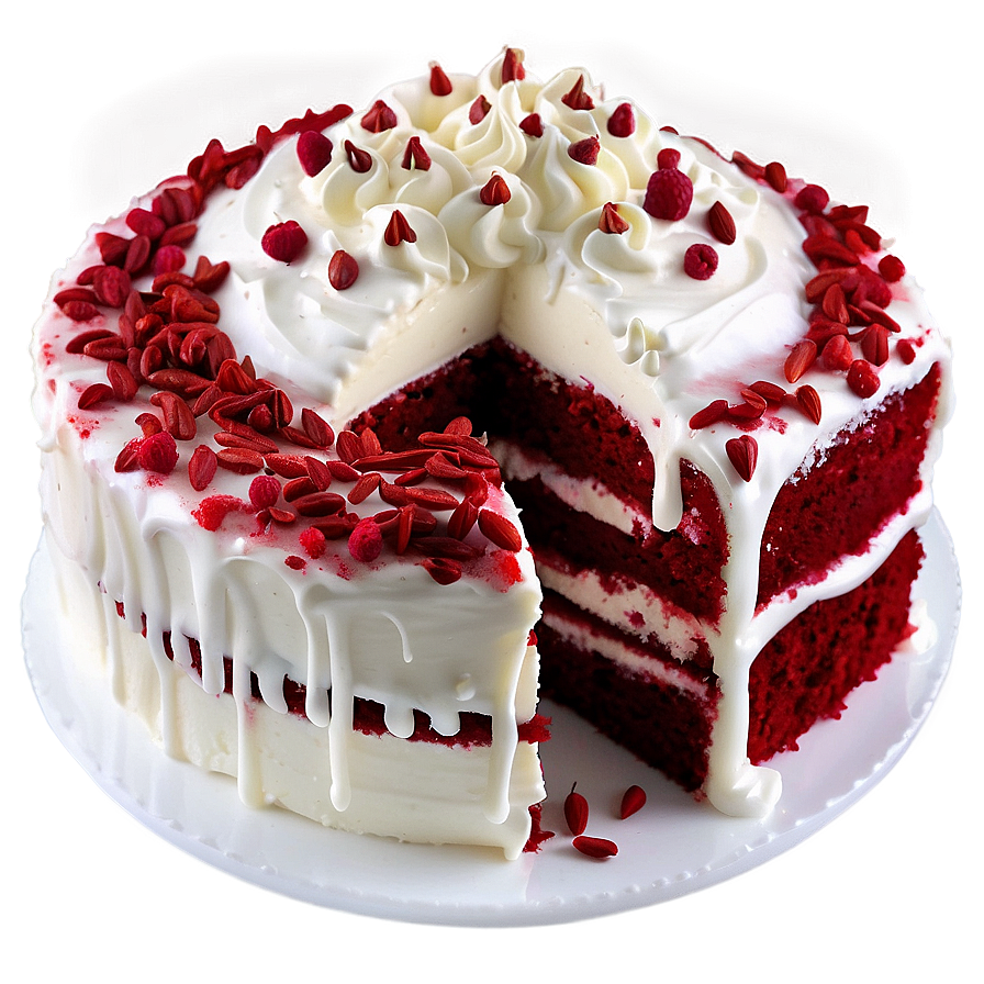 Fluffy Red Velvet Cake Png 59