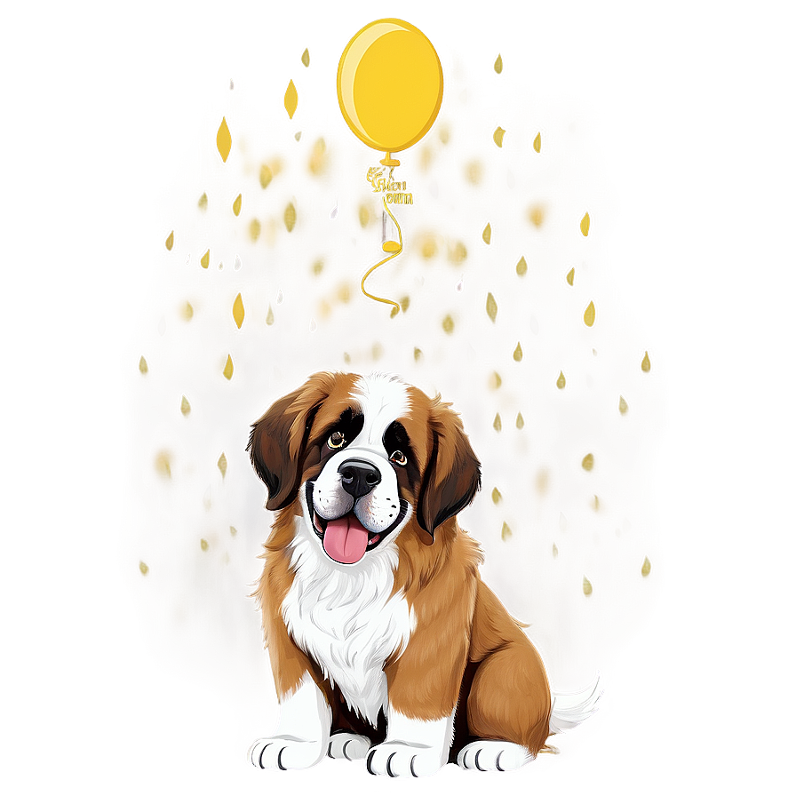 Fluffy Saint Bernard Coat Png 42