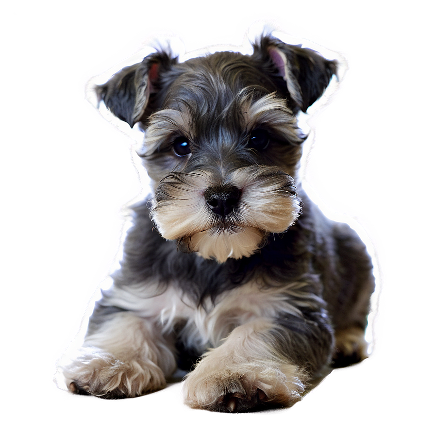 Fluffy Schnauzer Puppy Png 06262024