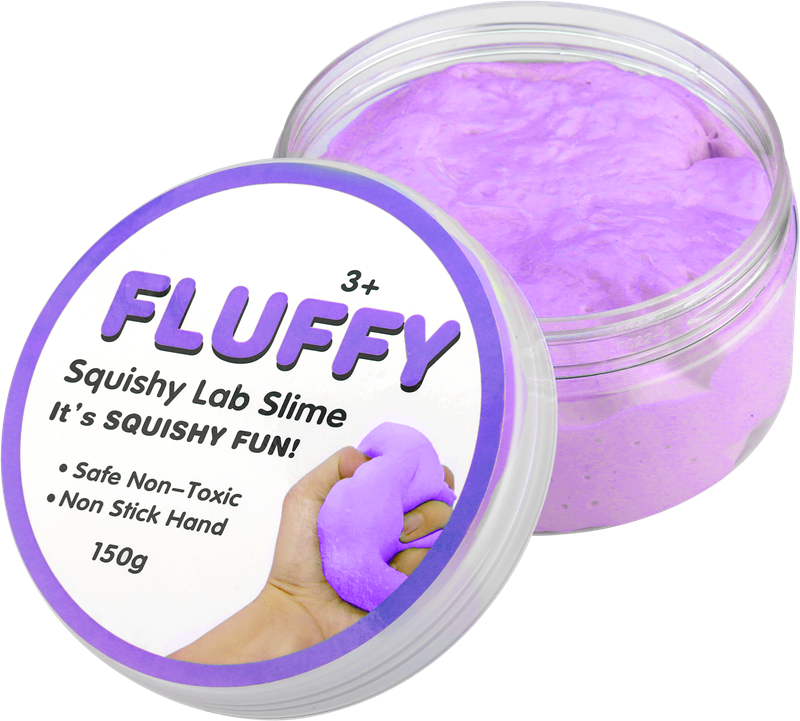 Fluffy Squishy Lab Slime Container
