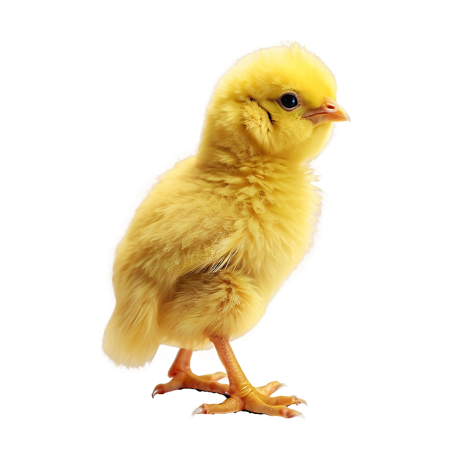 Fluffy Yellow Chick Png 05242024