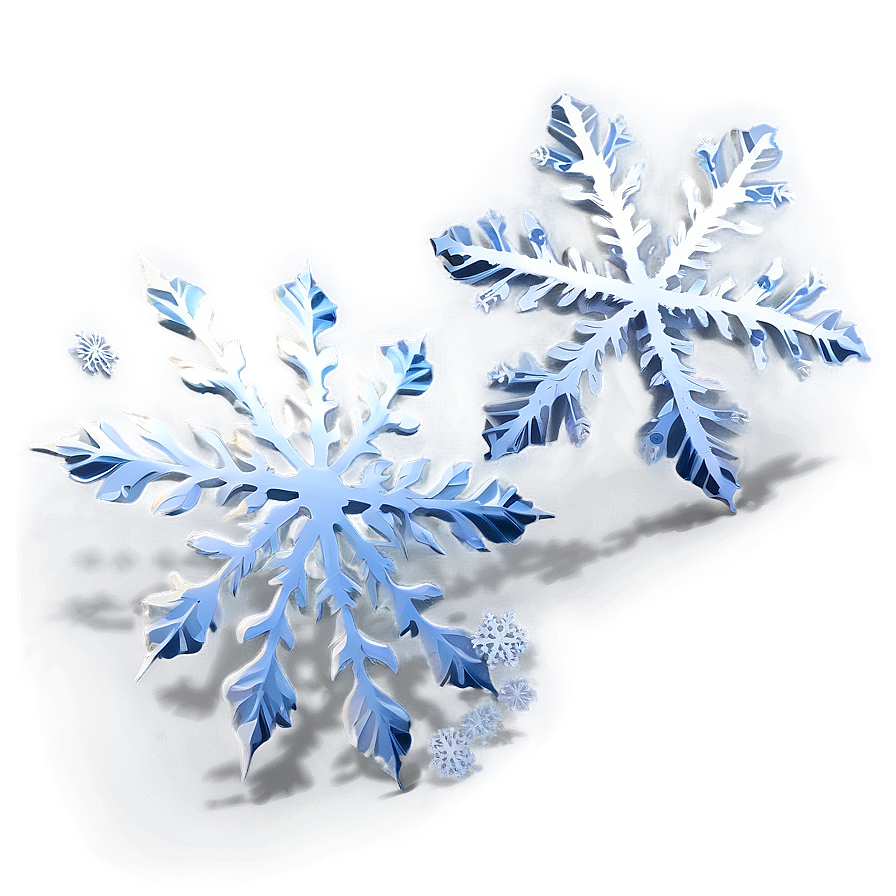 Flurry Snowflake Silhouette Png 04292024