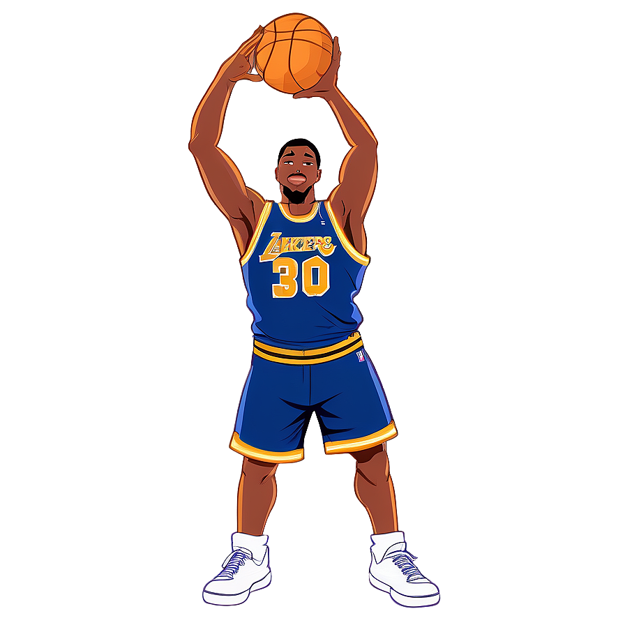 Flying Basketball Player Cartoon Png 30