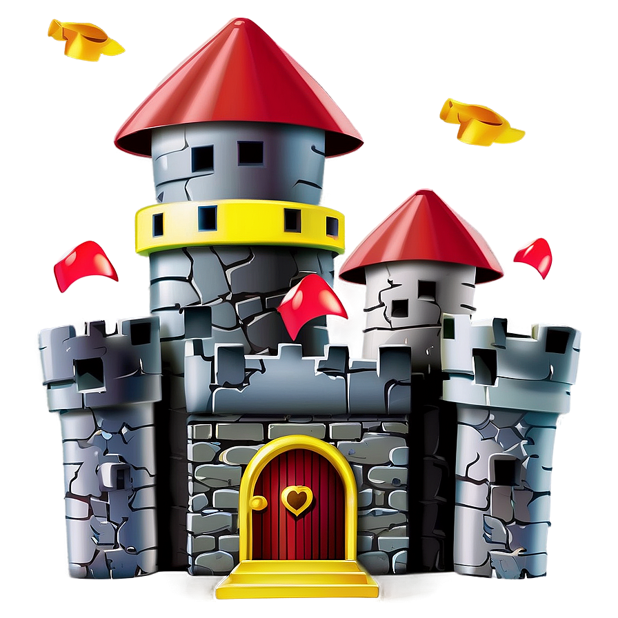 Flying Cartoon Castle Png 6