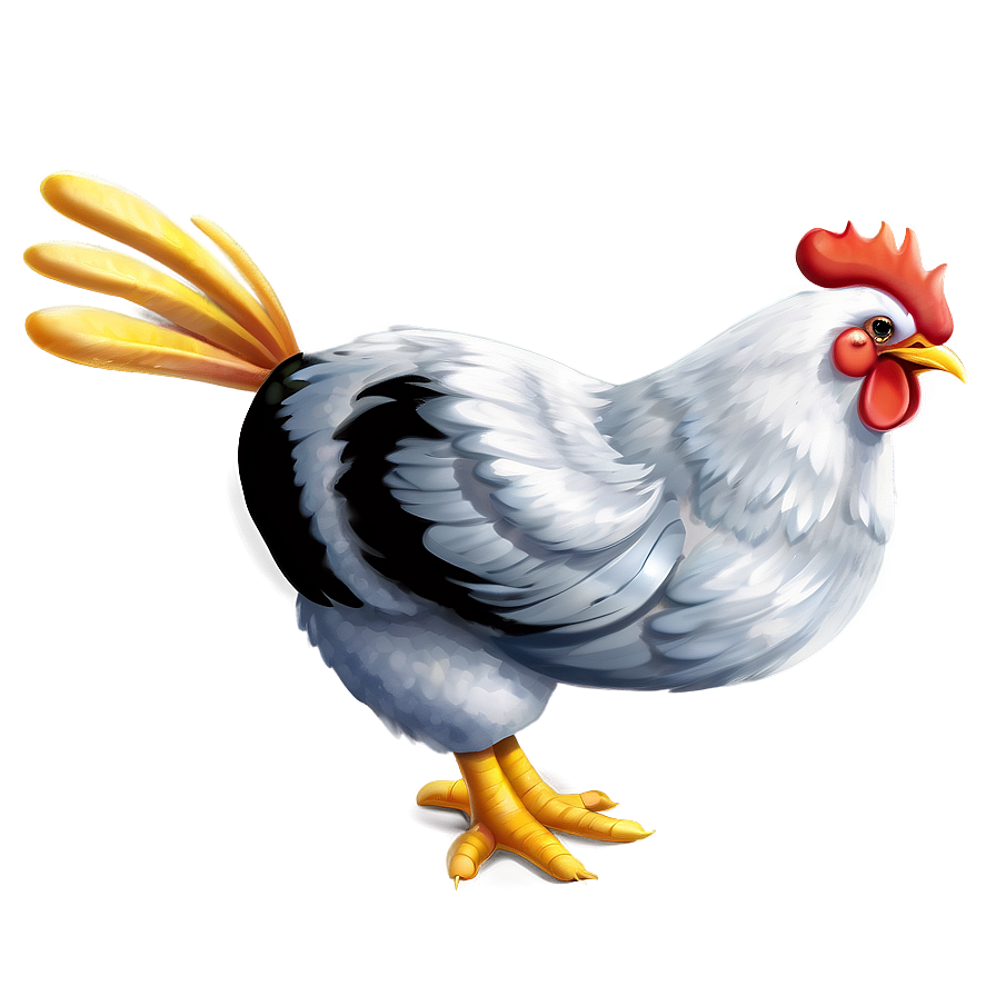 Flying Cartoon Chicken Png 37