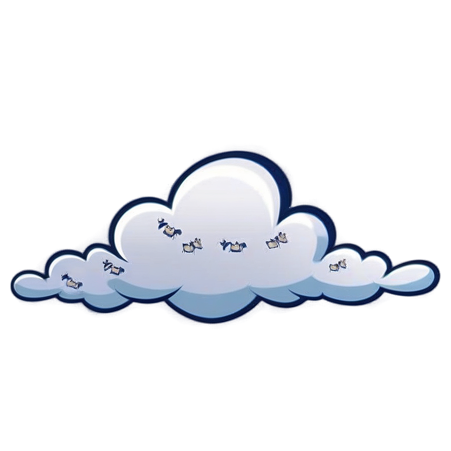 Flying Cloud Cartoon Png 06122024