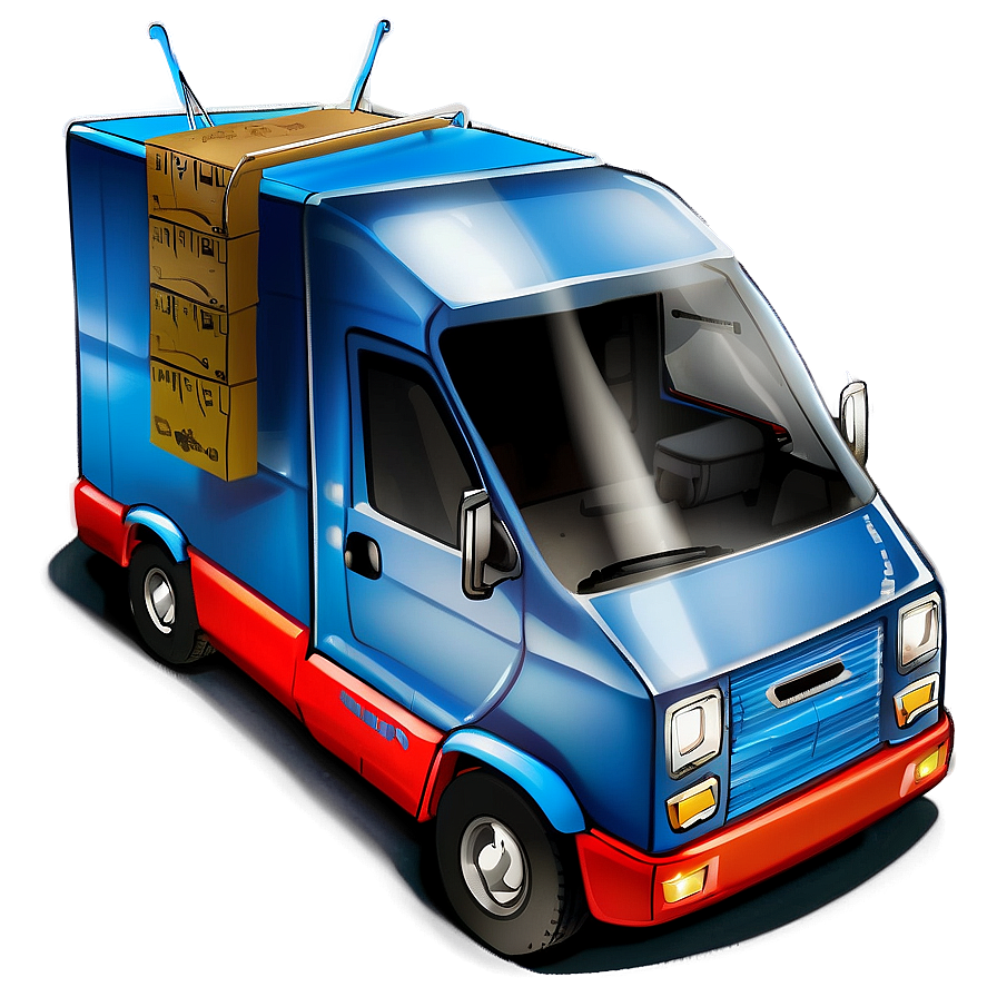 Flying Mail Delivery Drone Truck Png Slo