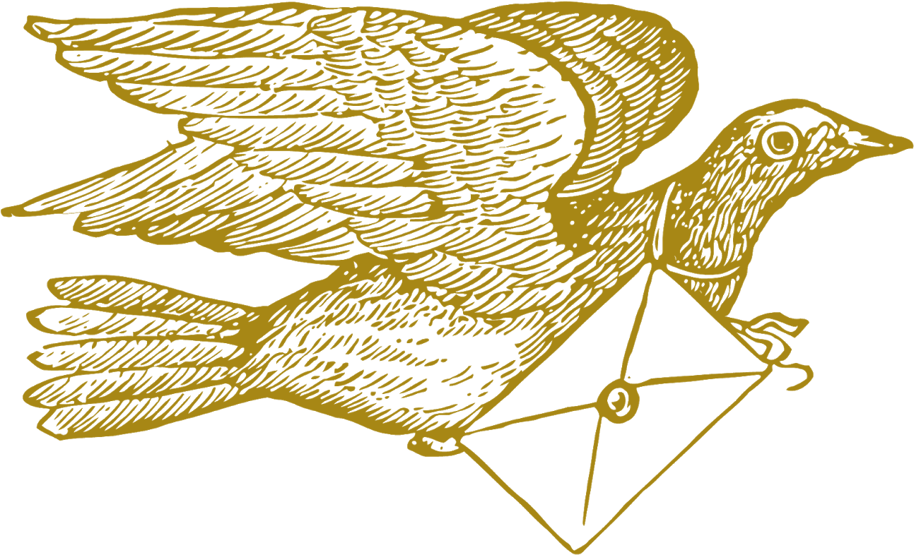 Flying Pigeon Yellow Outline