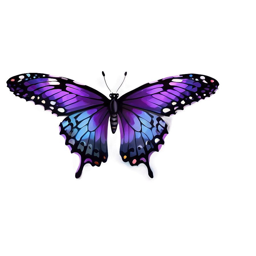 Flying Purple Butterfly Png 05232024