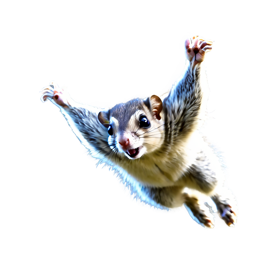 Flying Squirrel In Action Png Mcr