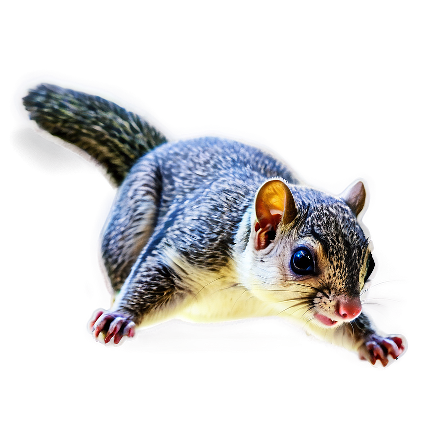 Flying Squirrel With Leaves Png Kla28