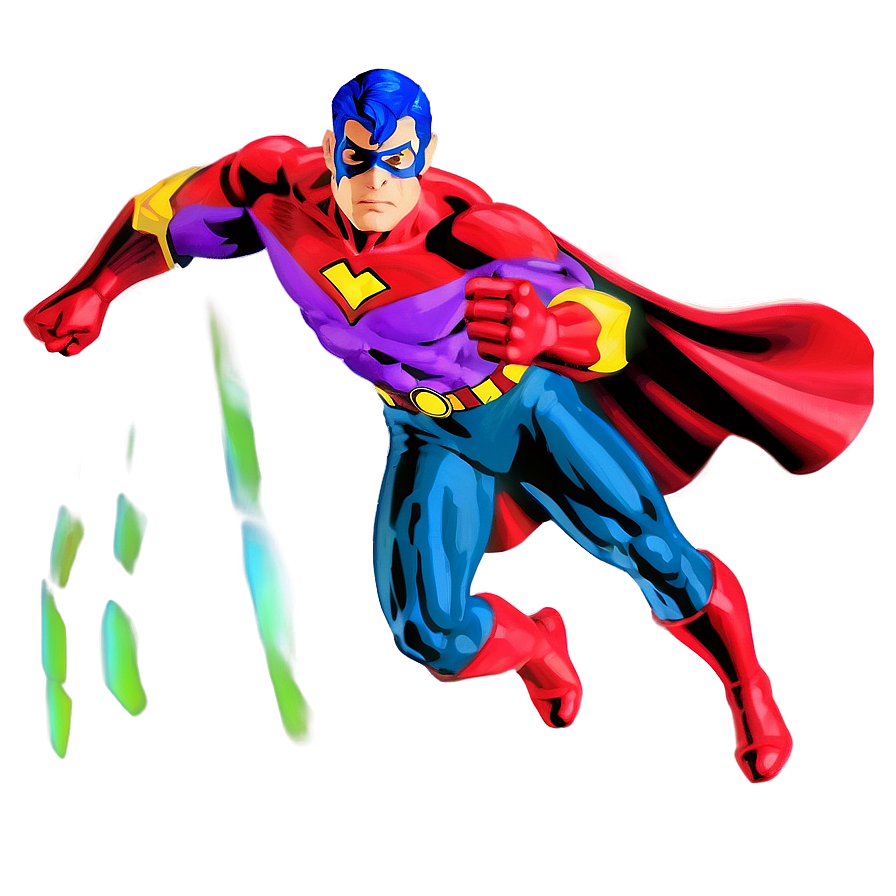 Flying Superhero Figure Png 06242024