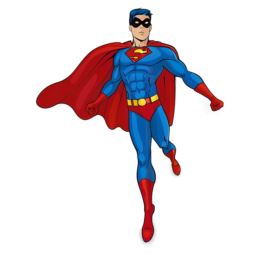 Flying Superhero With Cape Png 06202024