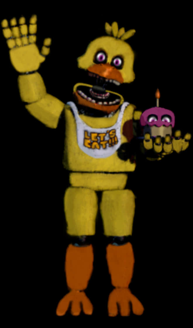Fnaf Chica With Cupcake