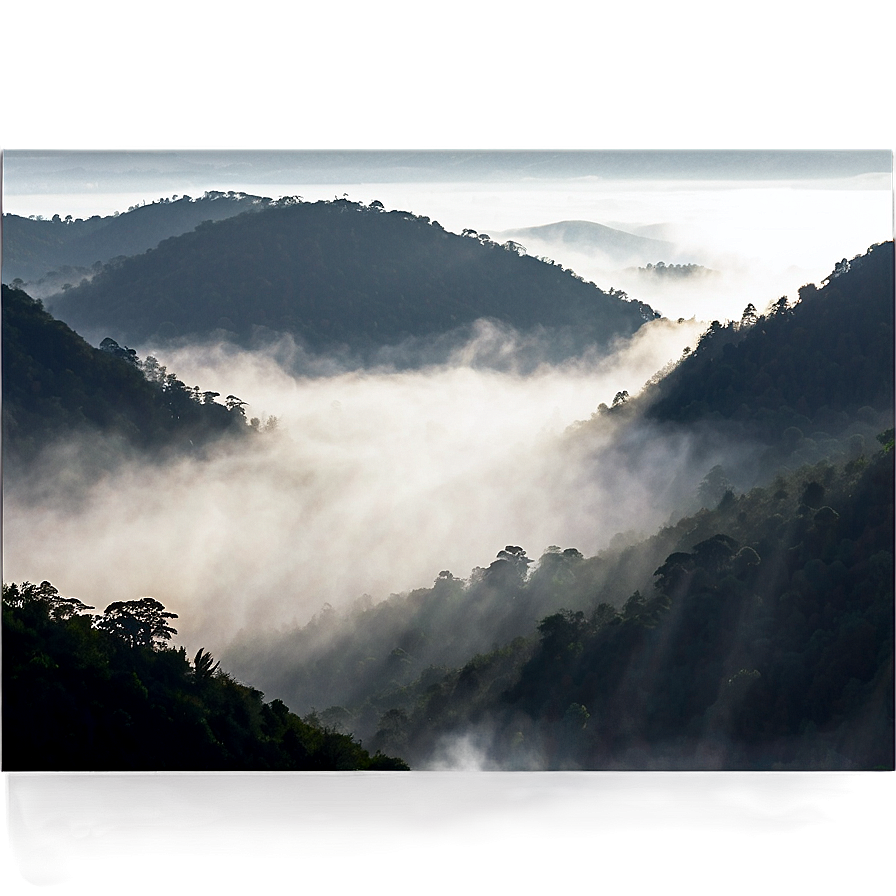 Foggy Landscape Png Hgy13