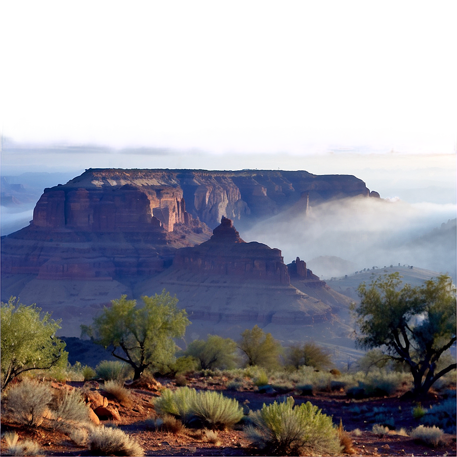 Foggy Mesa Morning Png 5