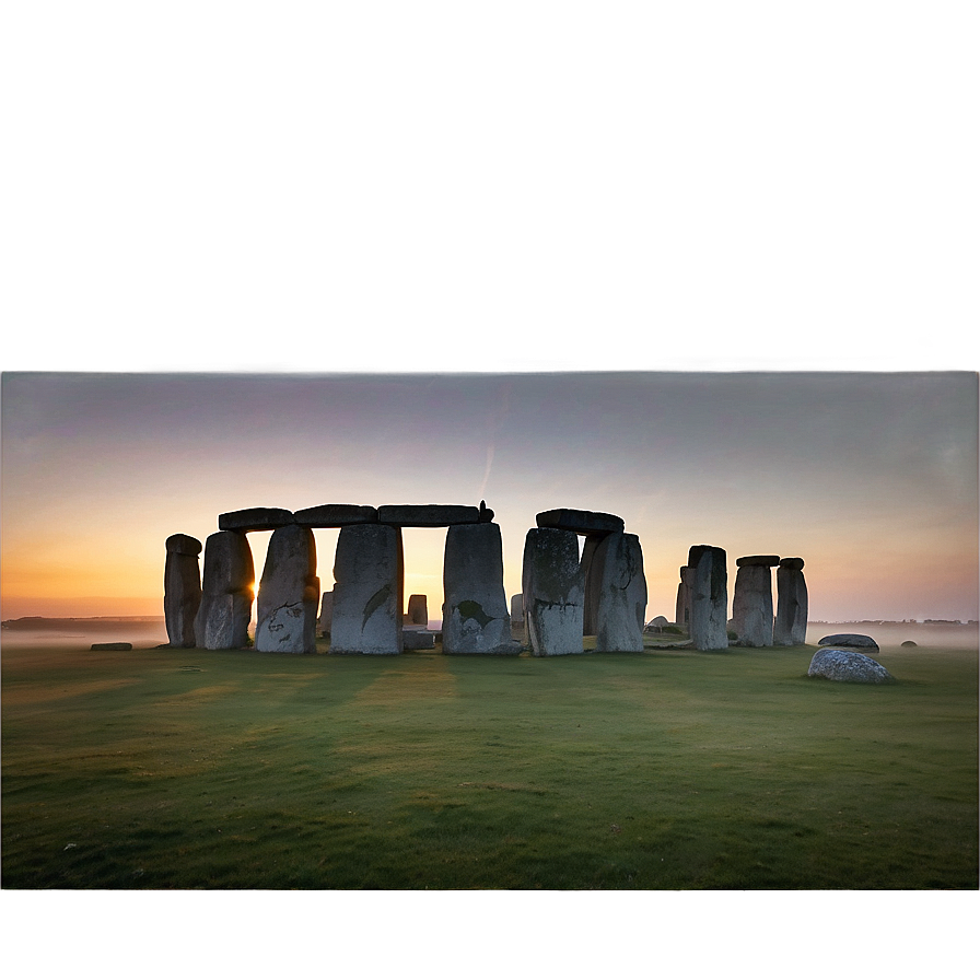 Foggy Morning At Stonehenge Png Efr