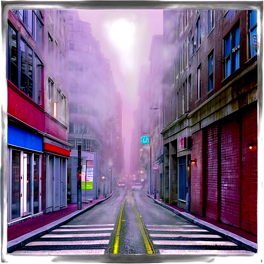 Foggy Street Transparent Png Vjf