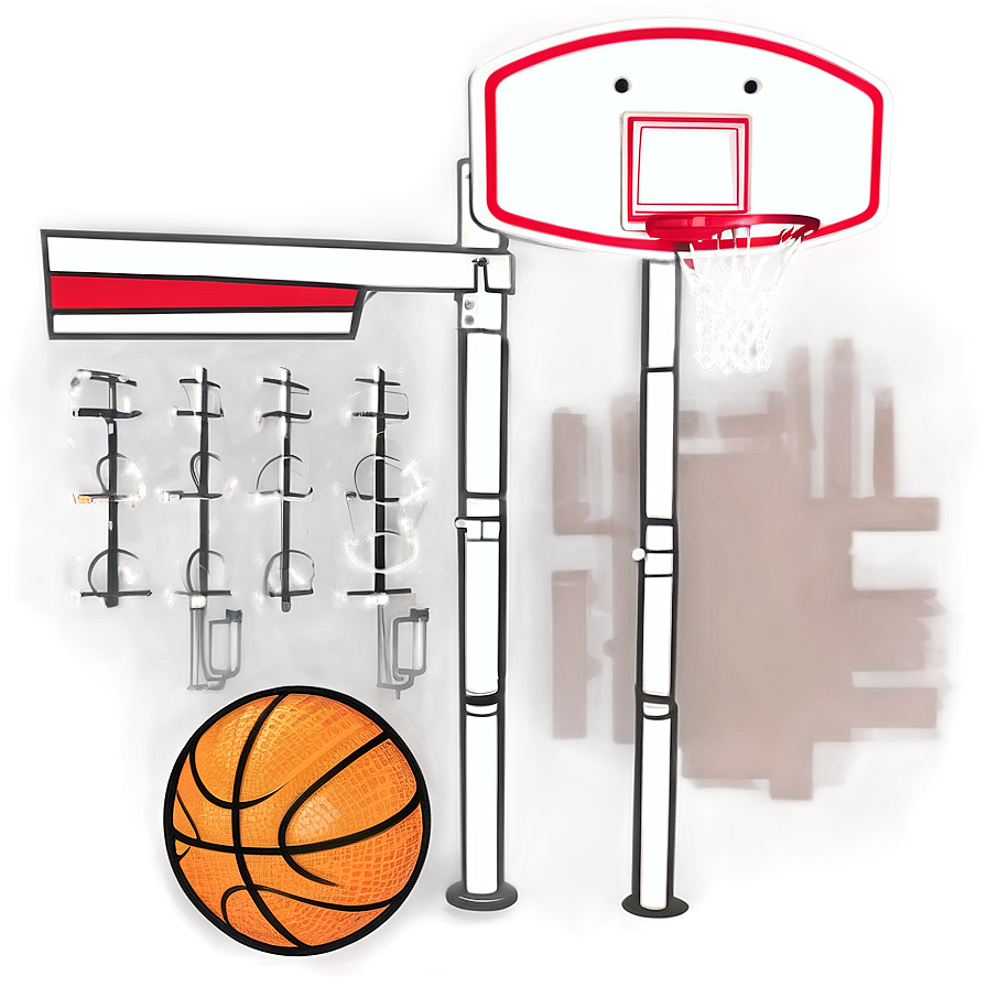 Foldable Basketball Hoop Convenience Png 06132024