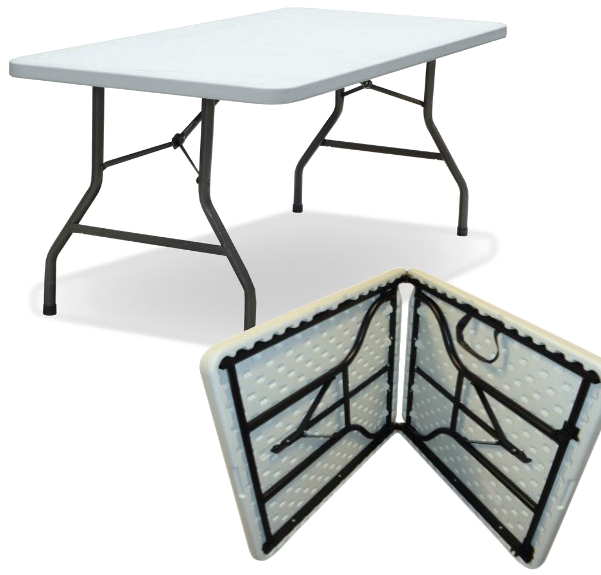 Folding Tableand Bench Clipart