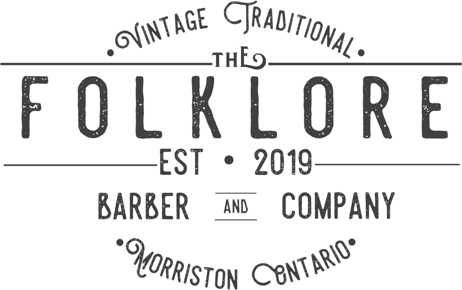 Folklore Barber Shop Logo