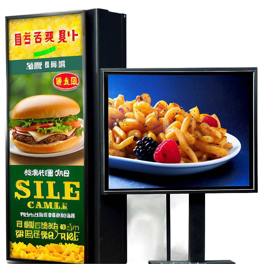 Food Advertisement Billboard Png Xed34