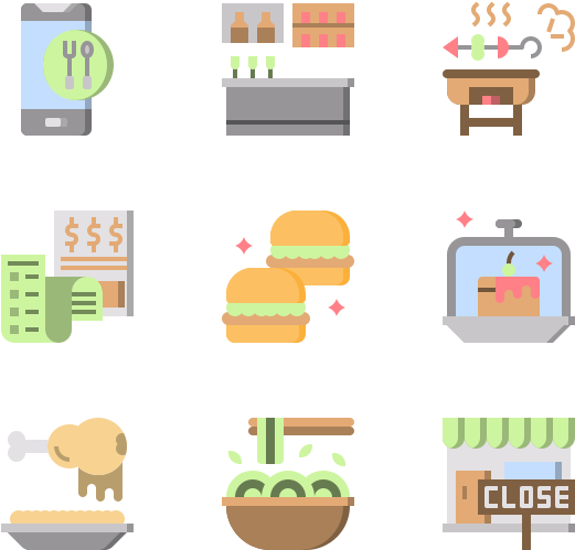 Foodand Restaurant Icons Set