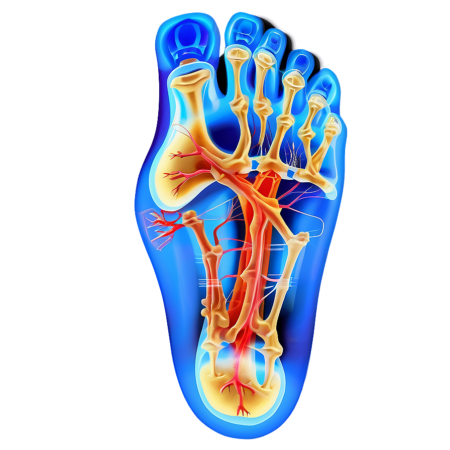 Foot X Ray Illustration Png 64