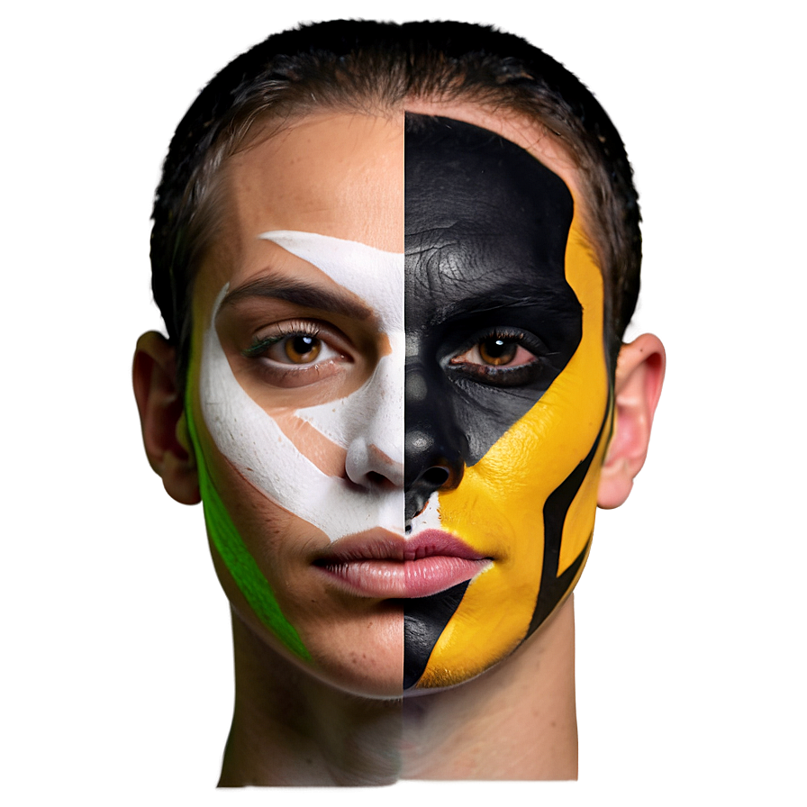 Football Fan Face Paint Png 06242024