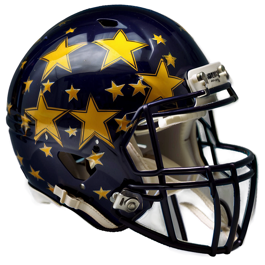 Football Helmet With Stars Png Wlj