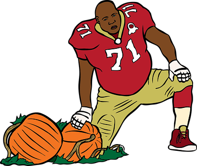 Football Player Pumpkin Crush