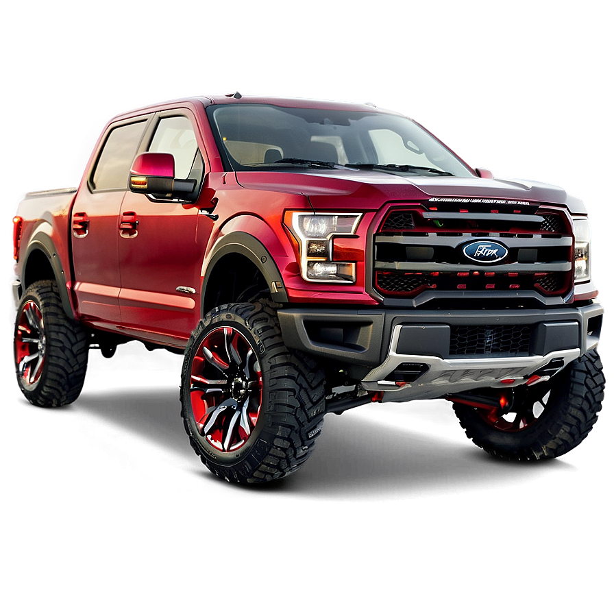 Ford F150 Magma Red Png 06212024