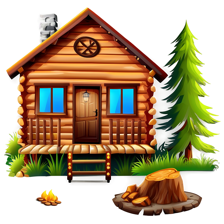 Forest Cabin Clipart Png 59