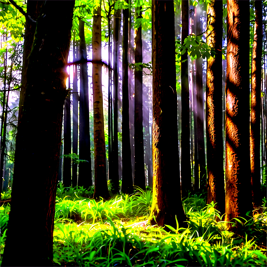 Forest Clearing Sunshine Png Ofl52