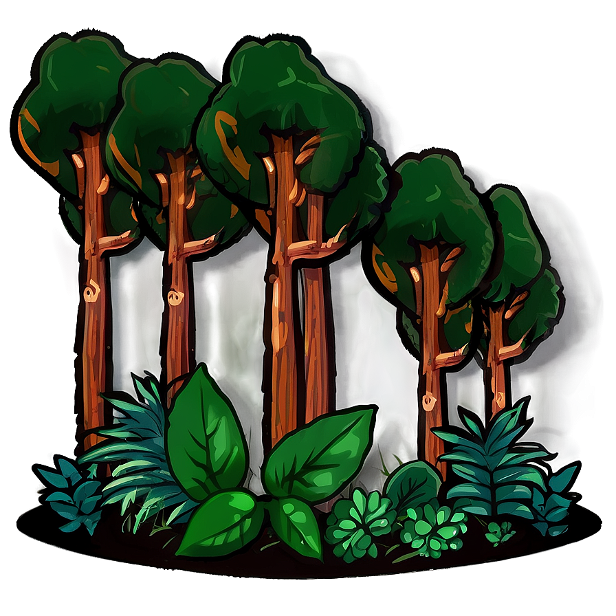 Forest Doodle Png Cgm