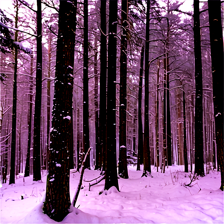 Forest Fresh Snowfall Png 05032024