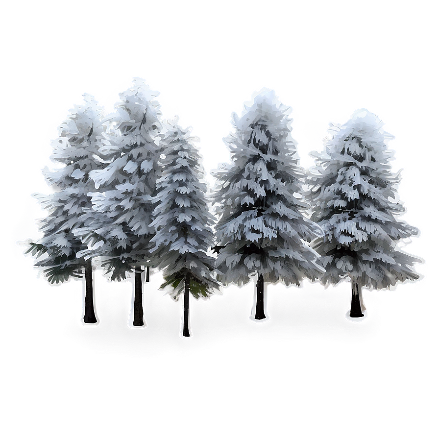 Forest In Winter White Png Jbx37