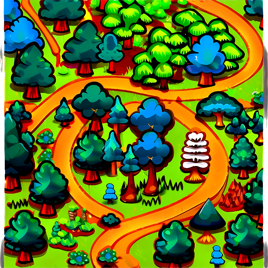 Forest Map Clipart Png Soq13