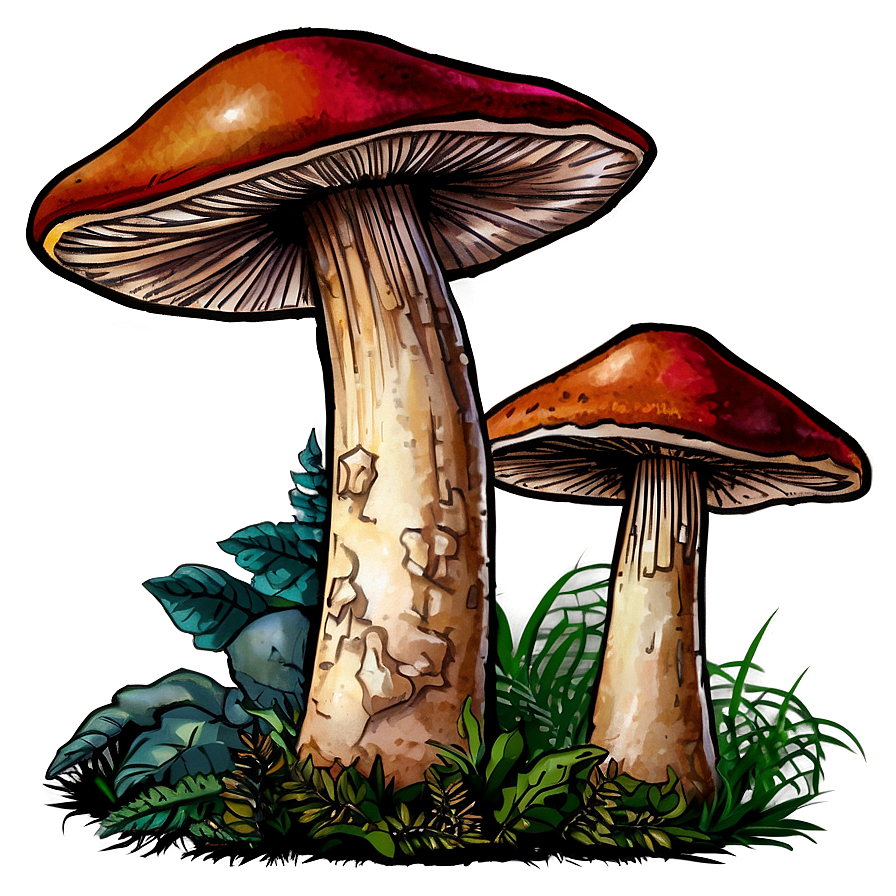 Forest Mushrooms Png Raq