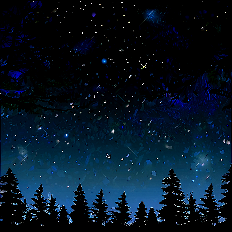 Forest Night Sky Clipart Png Lmj