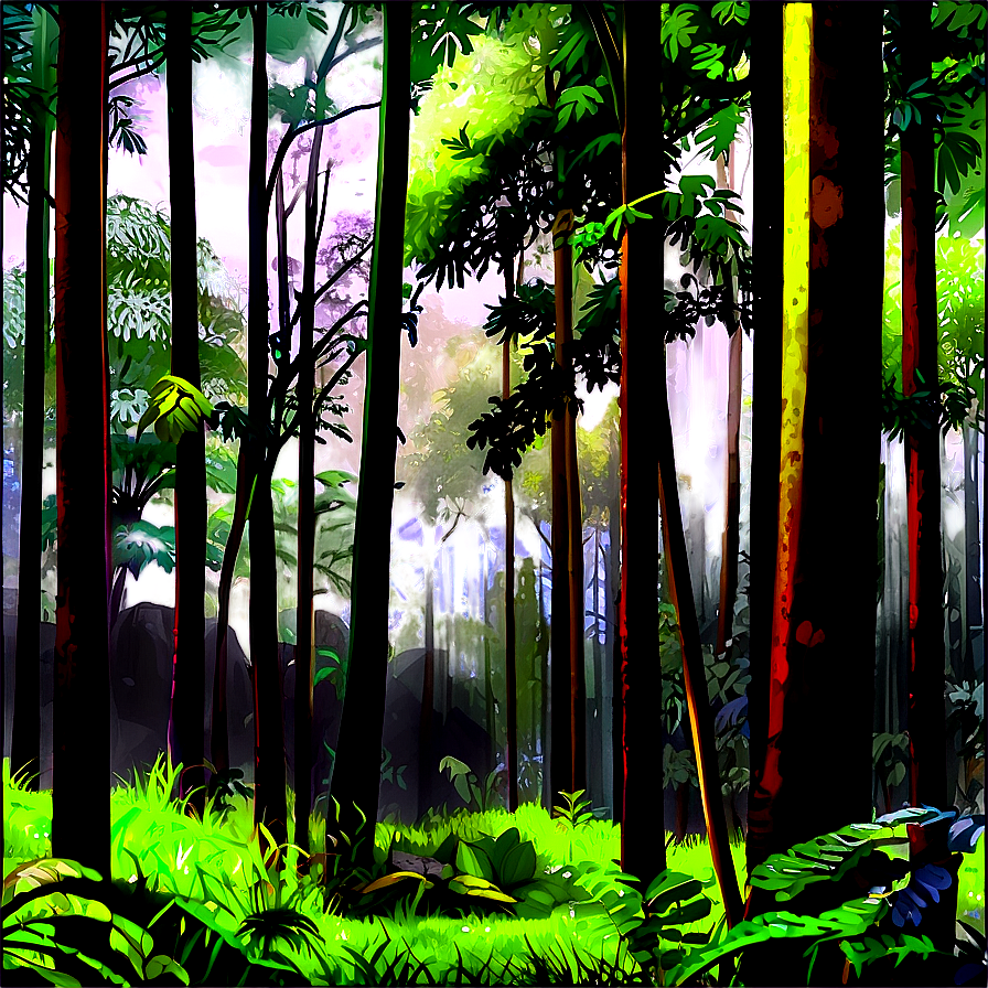 Forest Peaceful Clearing Png Qqg