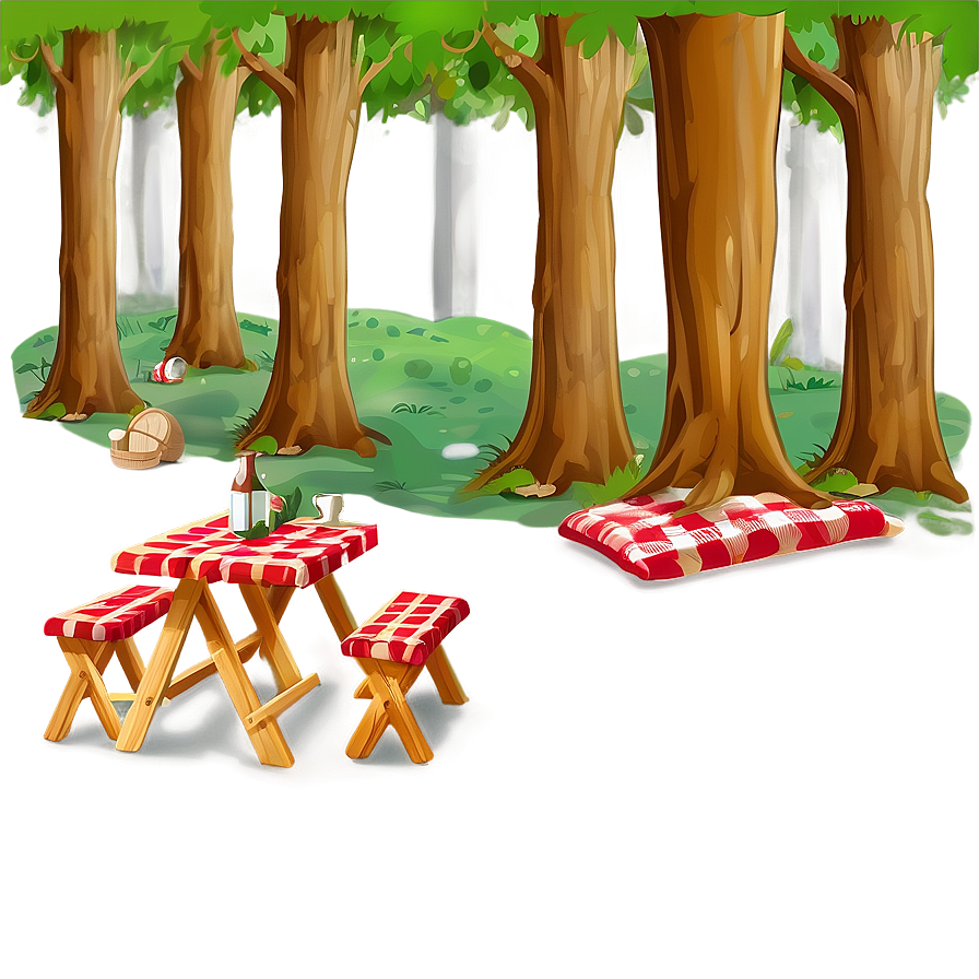 Forest Picnic Clipart Png 06262024