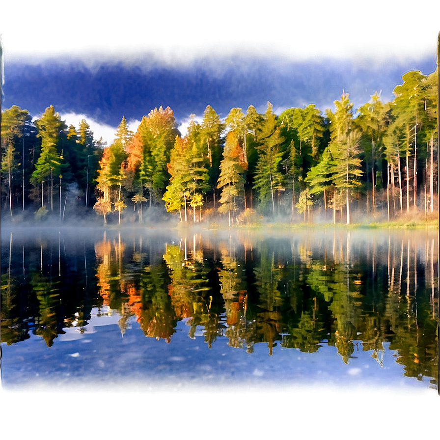 Forest Reflection Lake Png 47