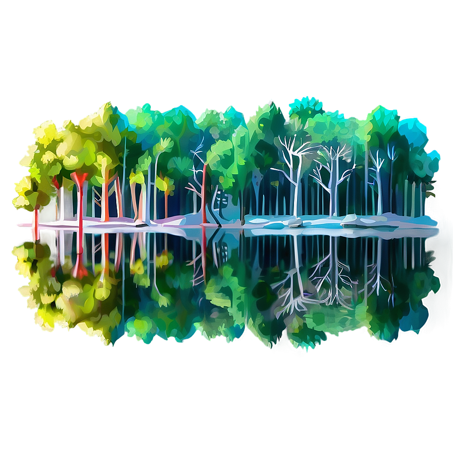 Forest Reflection Png Nhv24