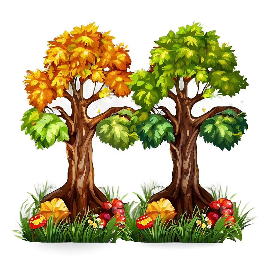 Forest Seasons Clipart Png 06262024