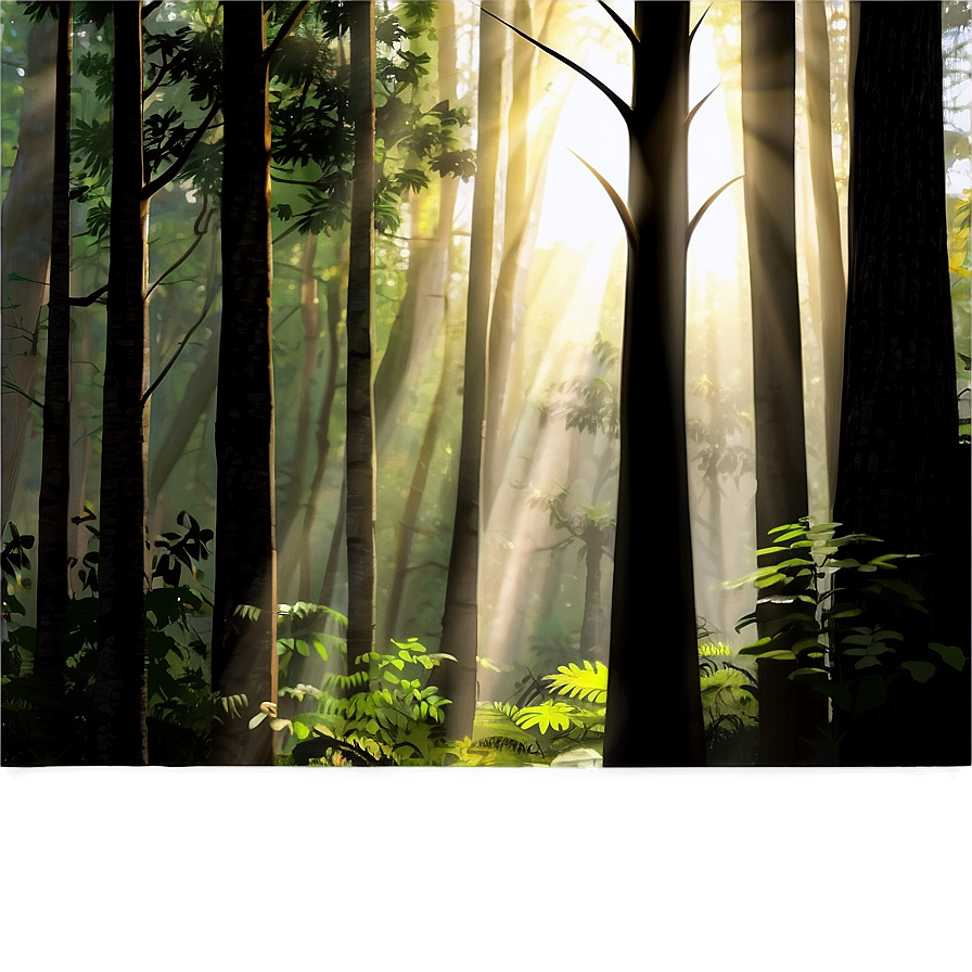 Forest Sunlight Rays Clipart Png 38