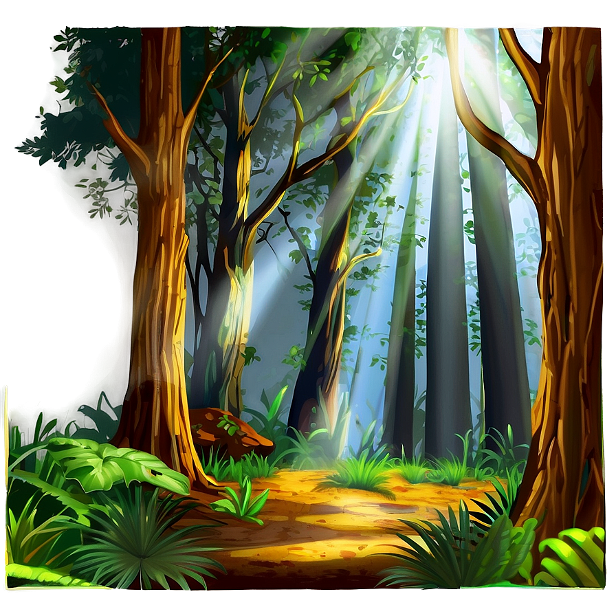 Forest Sunlight Rays Clipart Png 88