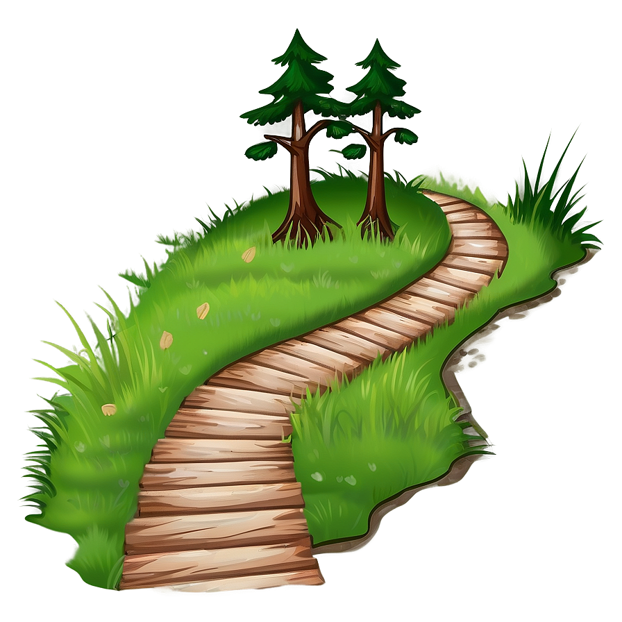 Forest Trail Hiking Clipart Png 86