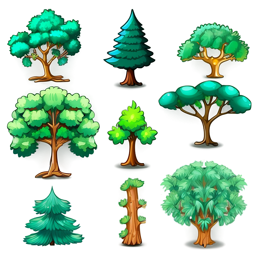 Forest Tree Types Clipart Png Ciu63